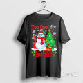 Officials Too Cool For Santa Merry Christmas Snowman Sunglasses Drink Coffee Black Premium T Shirts