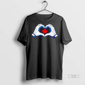 Officials Toronto Blue Jays Guerrero Jr Canada Heart Hands 2 Sided Tee Shirt Sweater