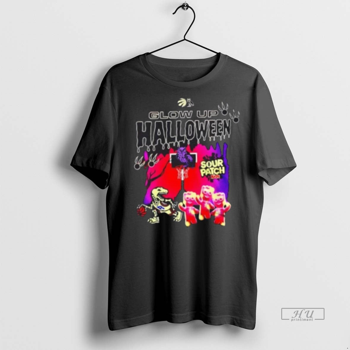 Officials Toronto Raptors Glow Up Halloween Sour Patch Kids Premium Tee Shirt Sweater