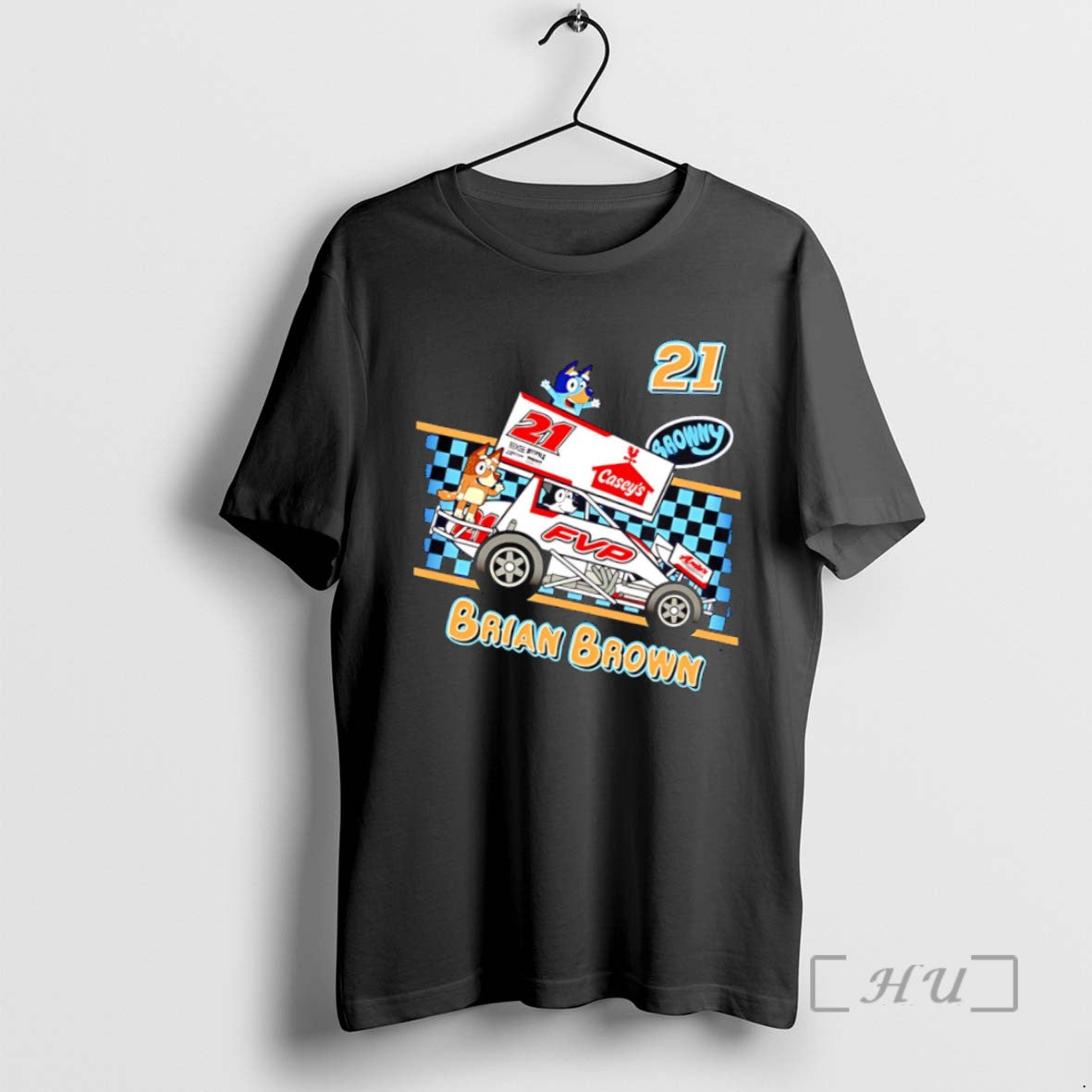 Officials Trending Bluey Brian Brown Caseys Fvp Racing 21 Tee Shirt Sweater