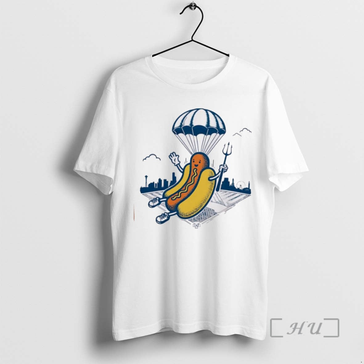 Officials Trending Hot Dogs Skydiving Mariners Mariners Vintage Tee Shirt Sweater