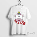 Officials Trending Unicorn Scarf Happy Holiday Winter Christmas Tee Shirt Sweater