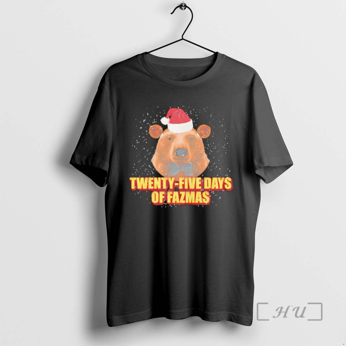 Officials Twenty Five Days Of Fazmas Bear Santa Hat Graphic T Shirt Sweater