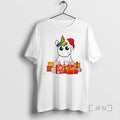 Officials Unicorn Santa Hat Gift Box Christmas White