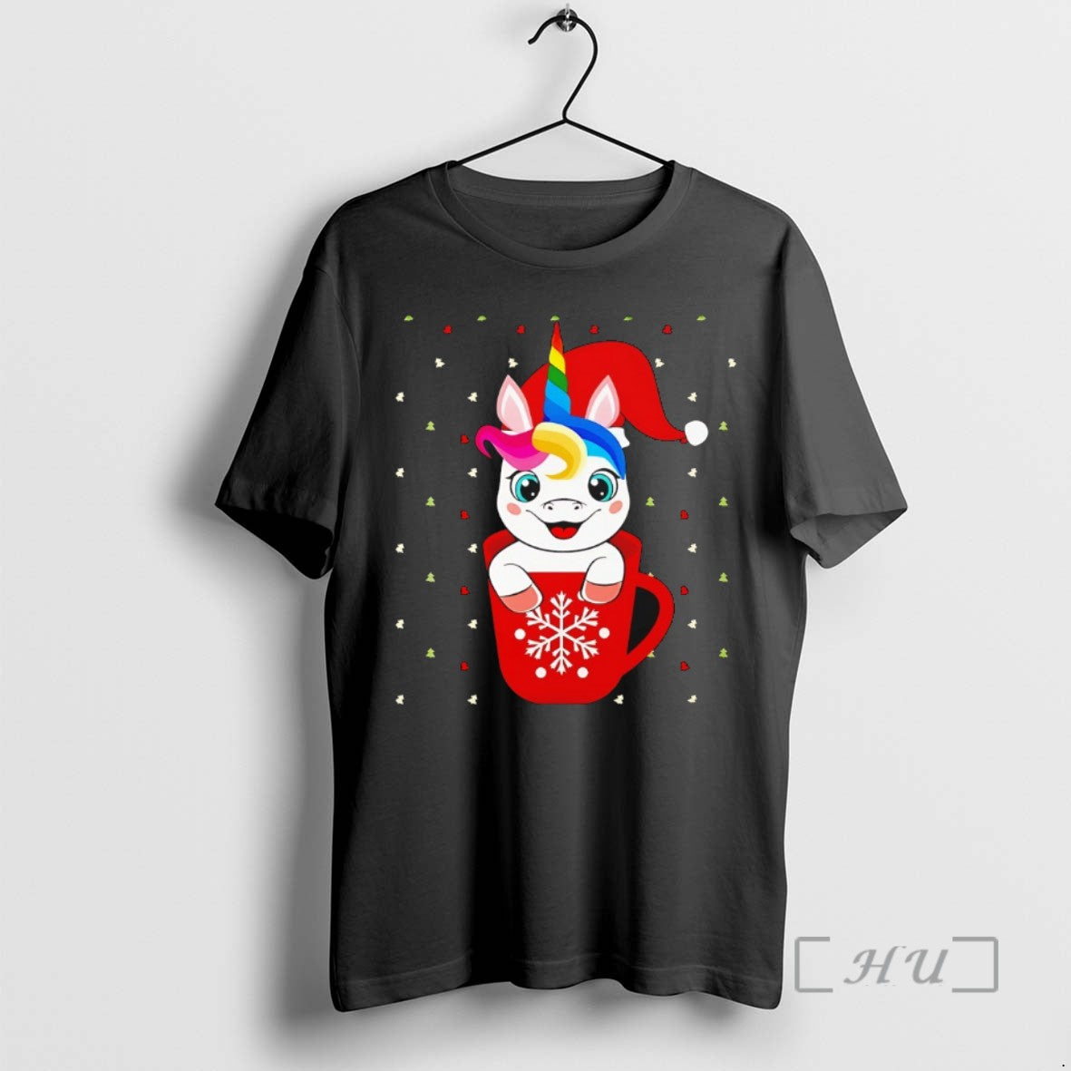 Officials Unicorn In Red Snowflake Christmas