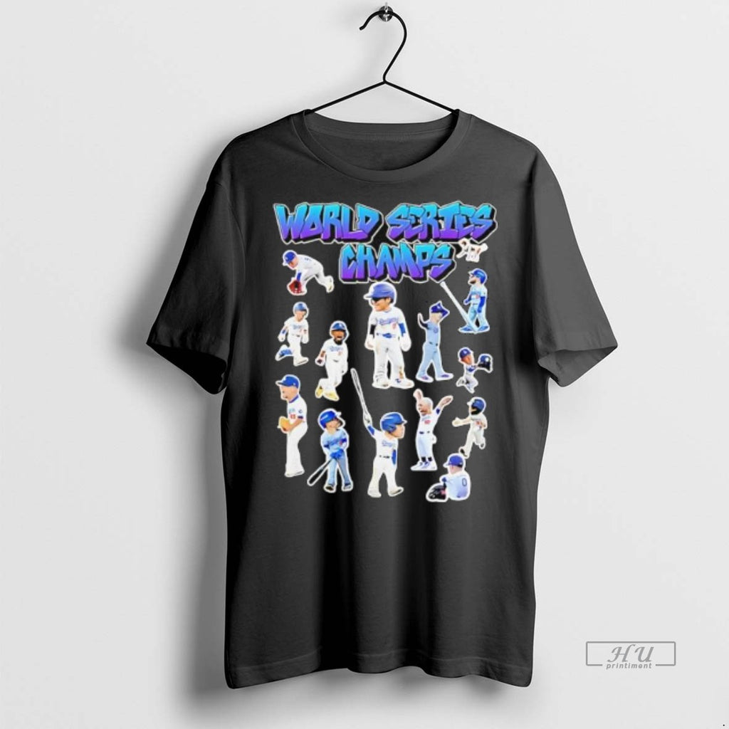 Officials World Series Champs La Players Stickers Graphic Premium Tee Shirt Sweater