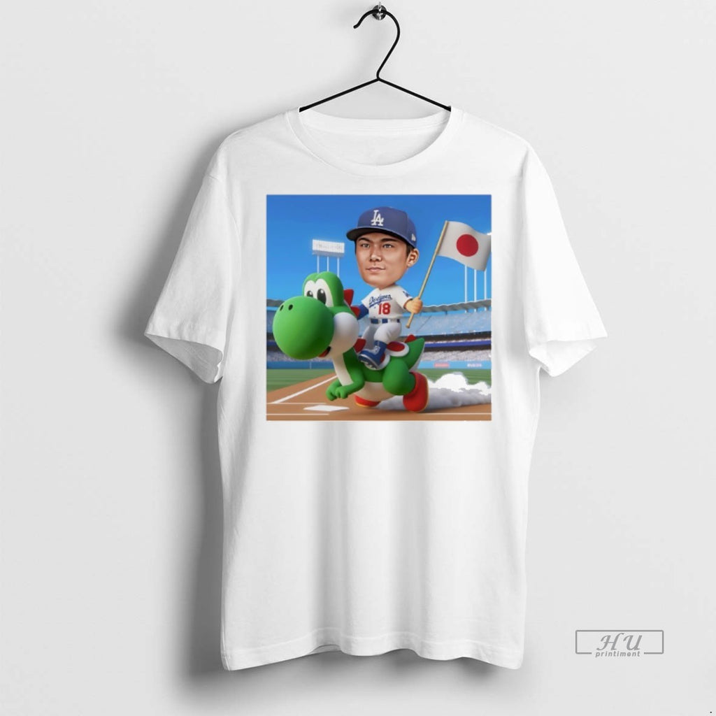 Officials Yoshi Debut Yoshinobu Yamamoto Los Angeles Dodgers Meme Premium Tee Shirt Sweater