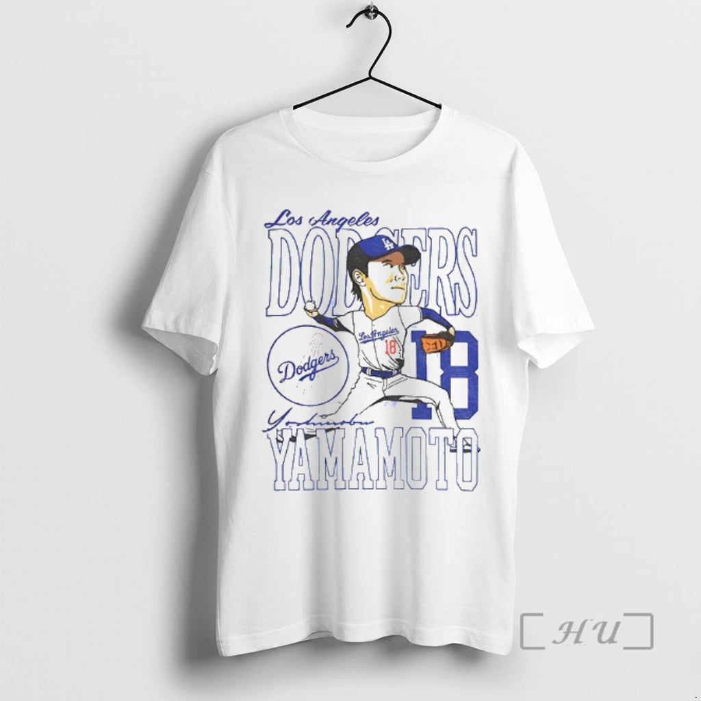 Officials Yoshinobu Yamamoto 18 Posing Mvp Los Angeles Dodgers 2025 World Series Champions Premium