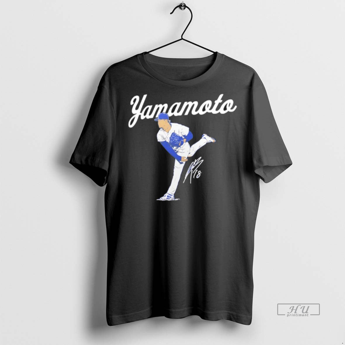 Officials Yoshinobu Yamamoto La Dodgers World Series Player Signature Premium Tee Shirt Sweater