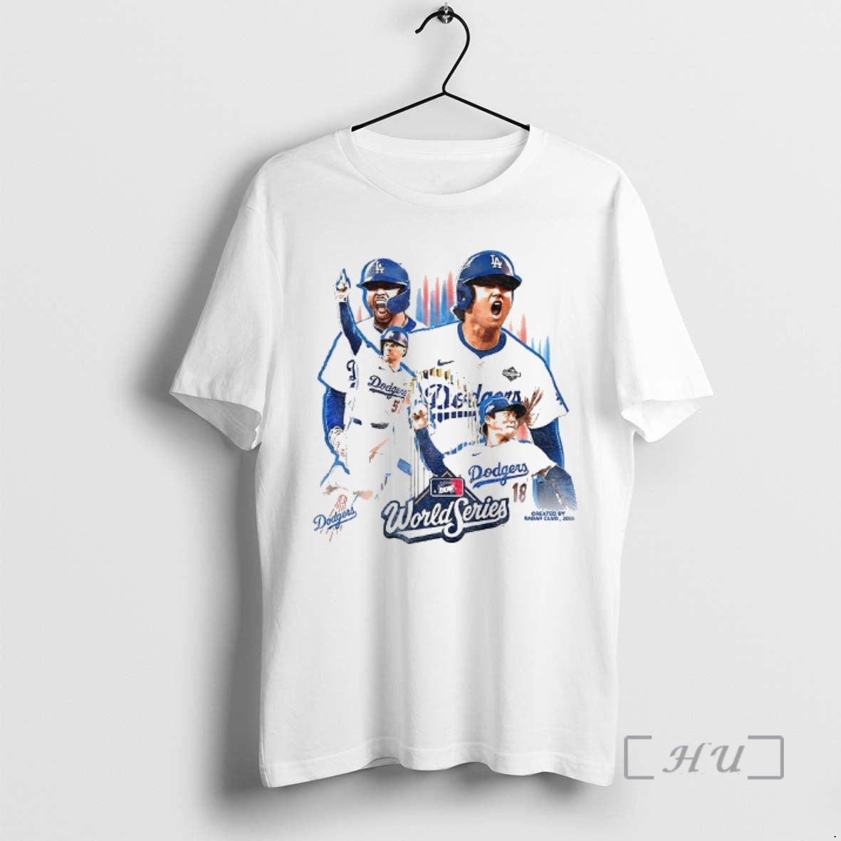 Officials Yoshinobu Yamamoto Los Angeles Dodgers Trophy World Series Champions Graphic Vintage Premium T Shirts