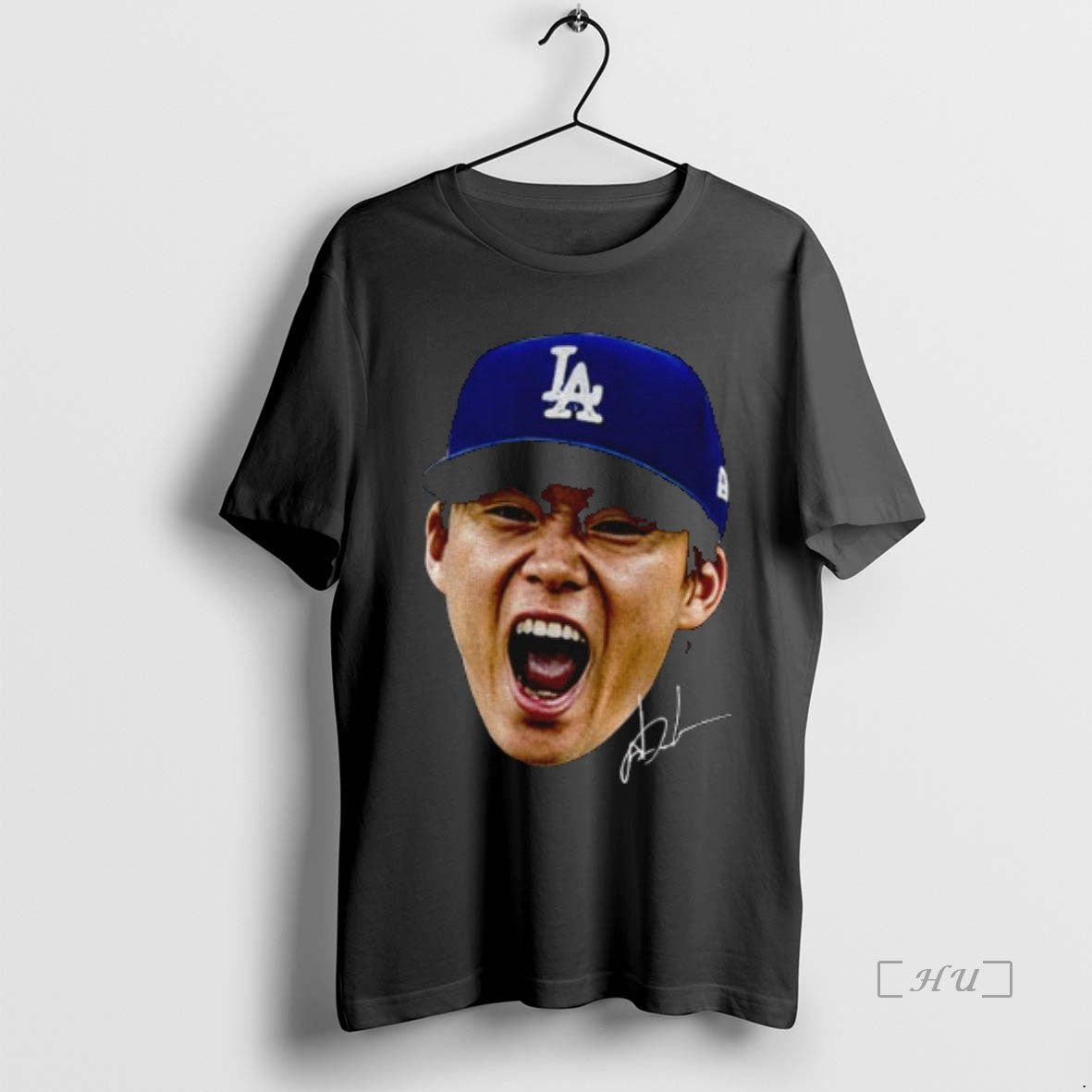 Officials Yoshinobu Yamamoto World Series Mvp Big Face Signature Premium T Shirt Sweater