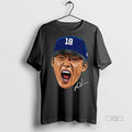 Officials Yoshinobu Yamamoto Screaming Big Face Los Angeles Dodgers Mvp Baseball World Series 2025 Signature