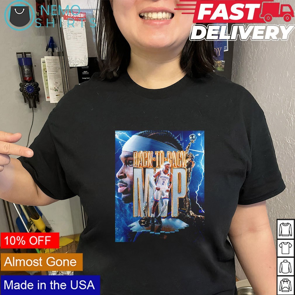 Oklahoma City Thunder Shai Gilgeous-Alexander back-to-back MVP shirt