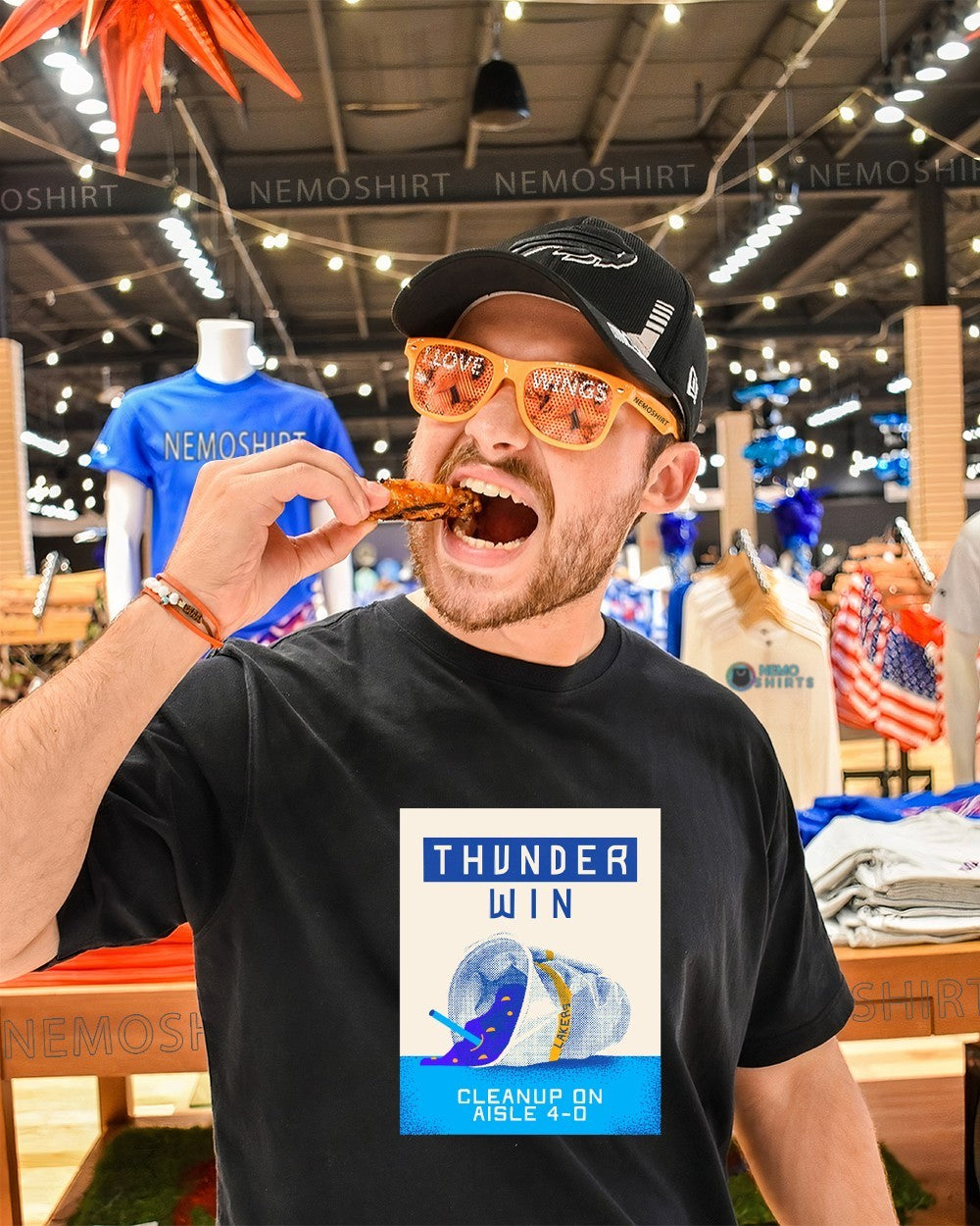 Oklahoma City Thunder win cleanup on Aisle 4-0 shirt