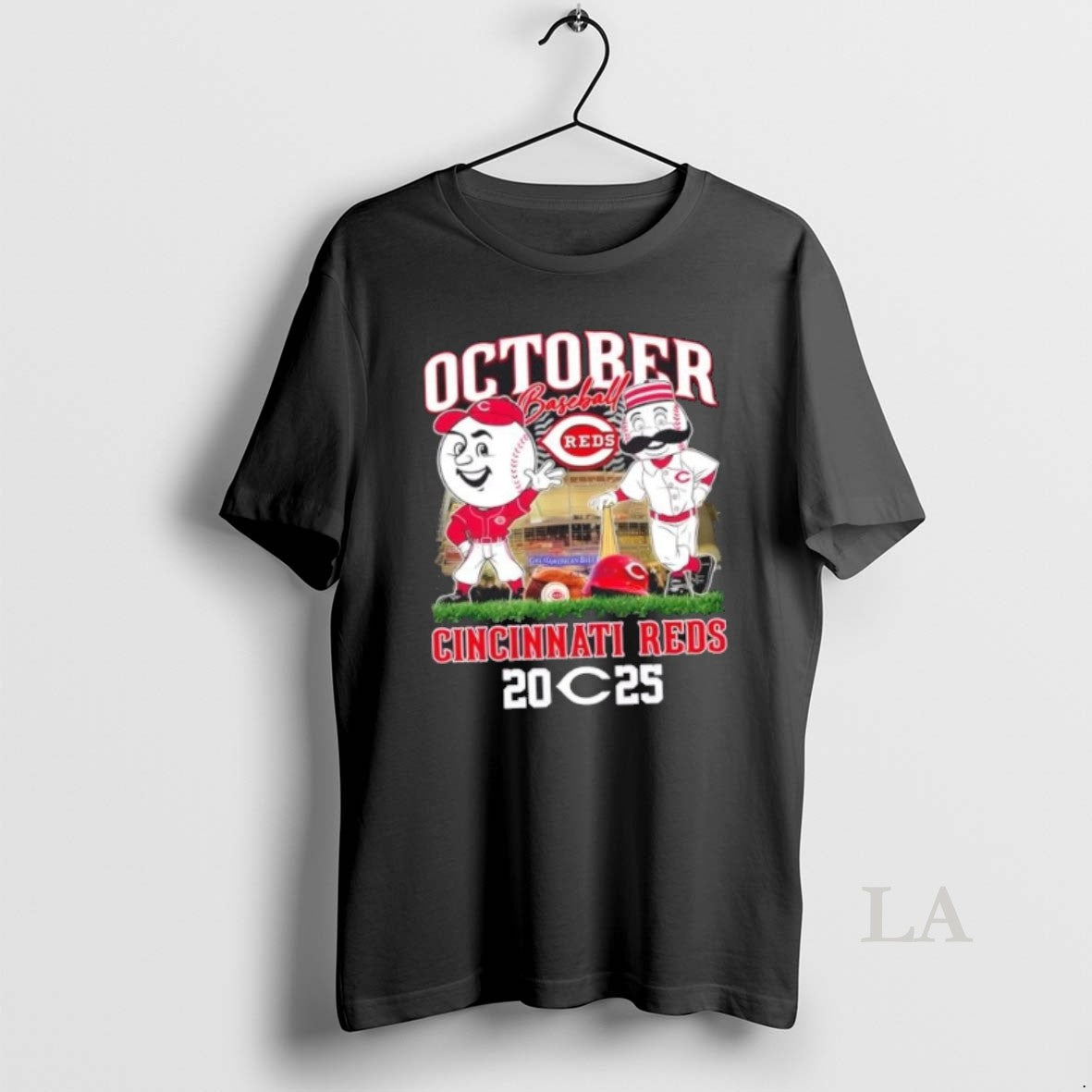 Original 2025 October Baseball Mascots Cincinnati Reds Stadium