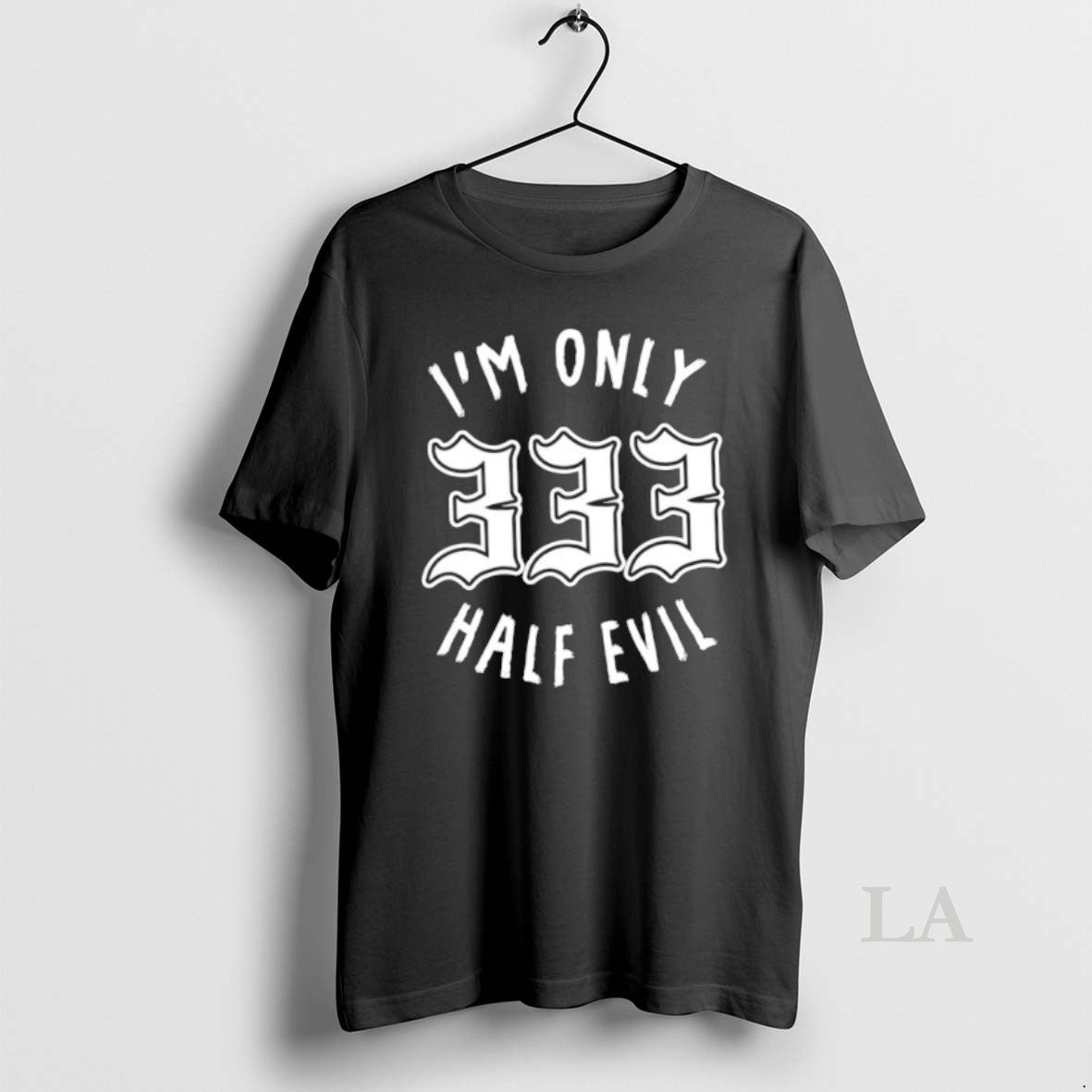 Original 333 Half Evil Occult Goth Alt Humor