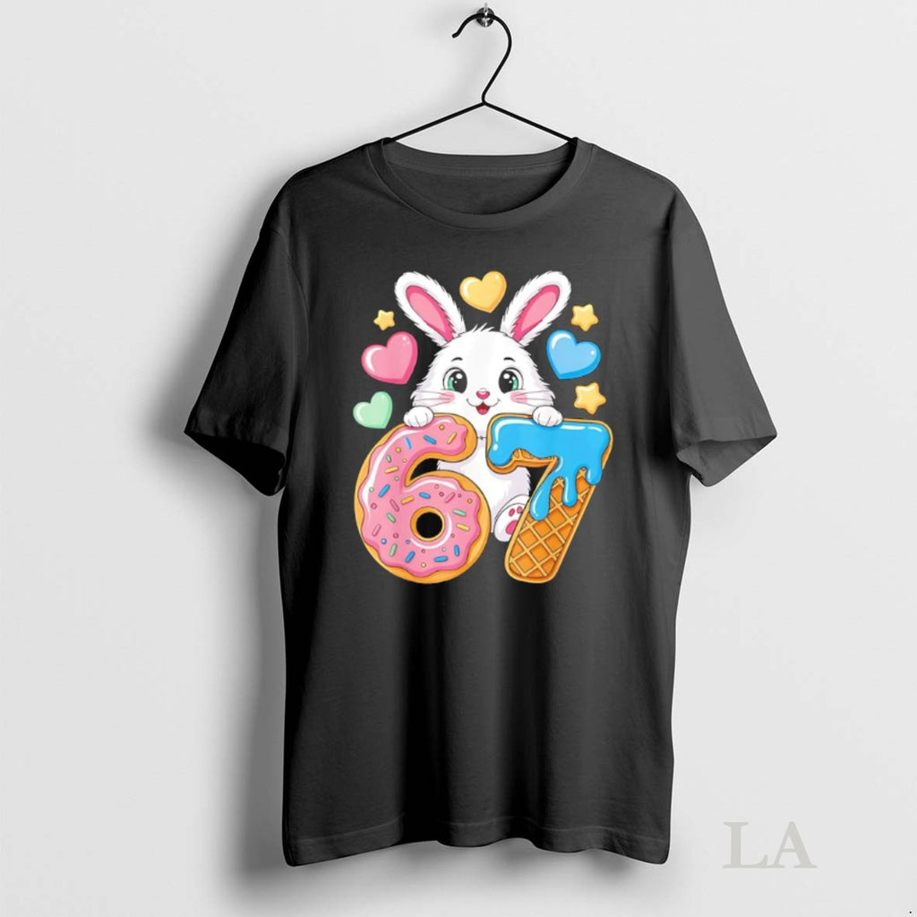 Original 6 7 Bunny Ice Cream Drip Cool
