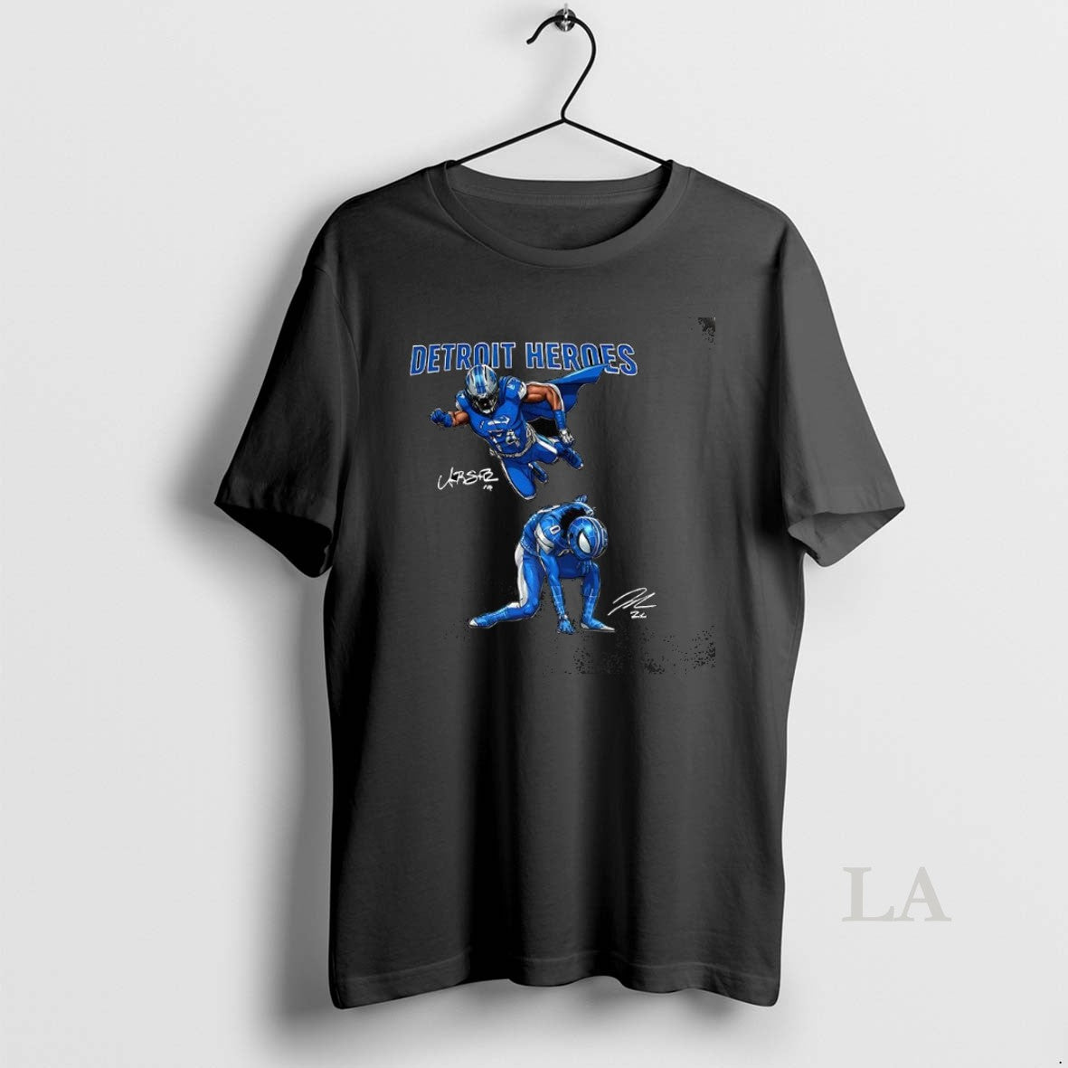 Original Amon Ra St Brown And Jahmyr Gibbs Detroit Heroes Signature