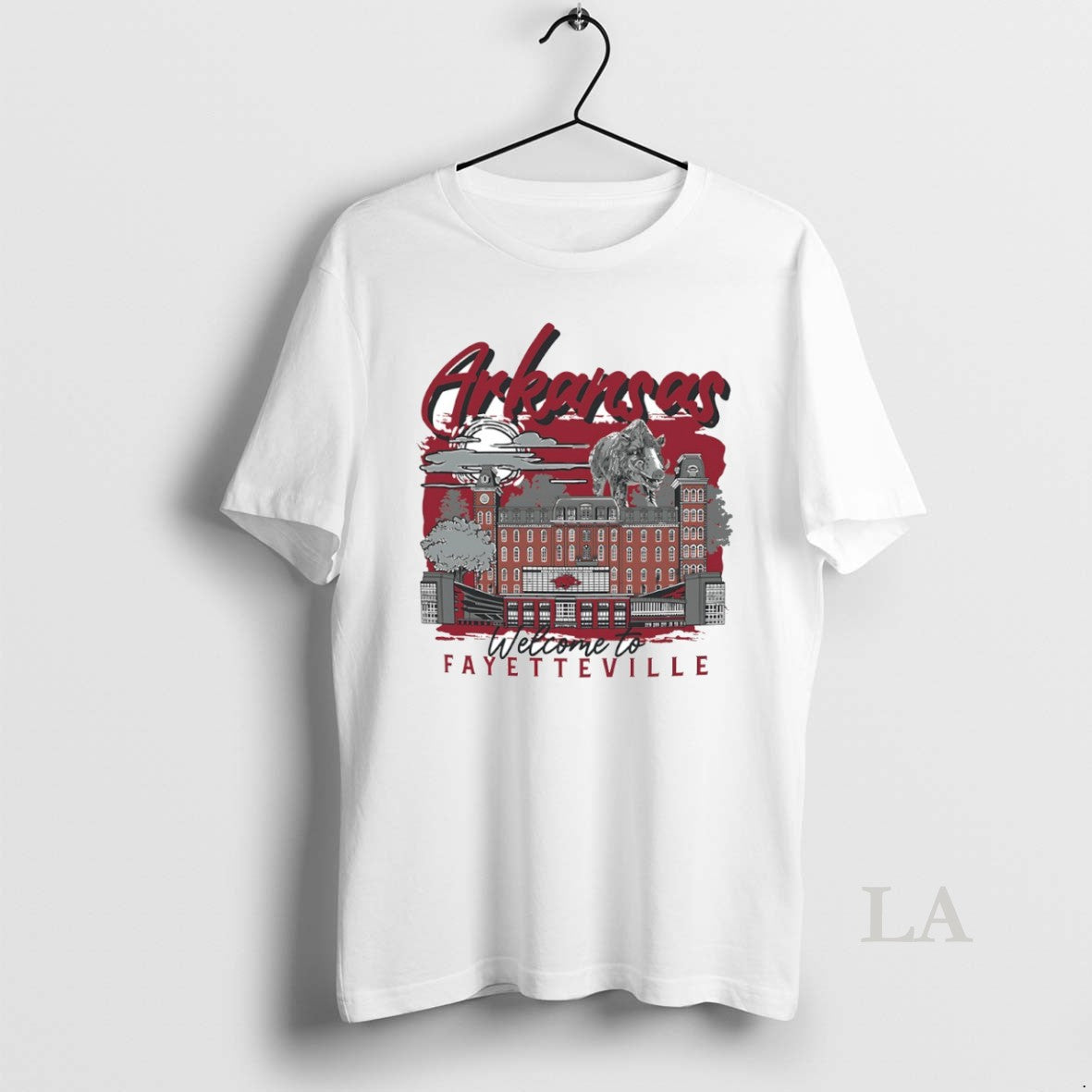 Original Arkansas Razorbacks Welcome To Fayetteville Circle