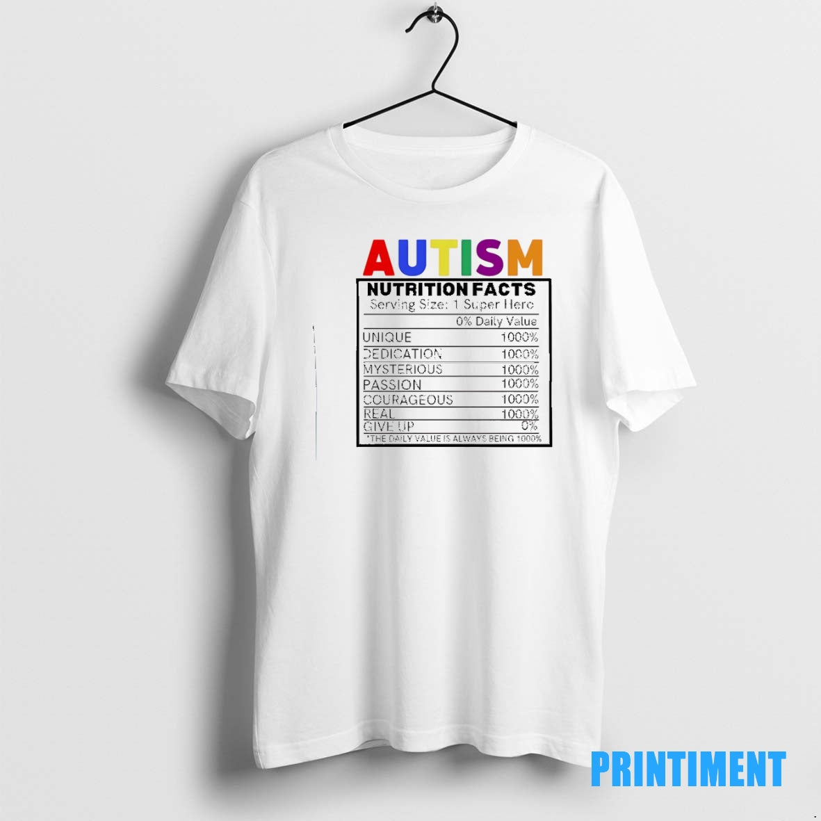 Official Autism Nutrition Facts Tee Sweater
