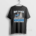 Original Back To Back Champions Los Angeles Dodgers Skyline Graphic