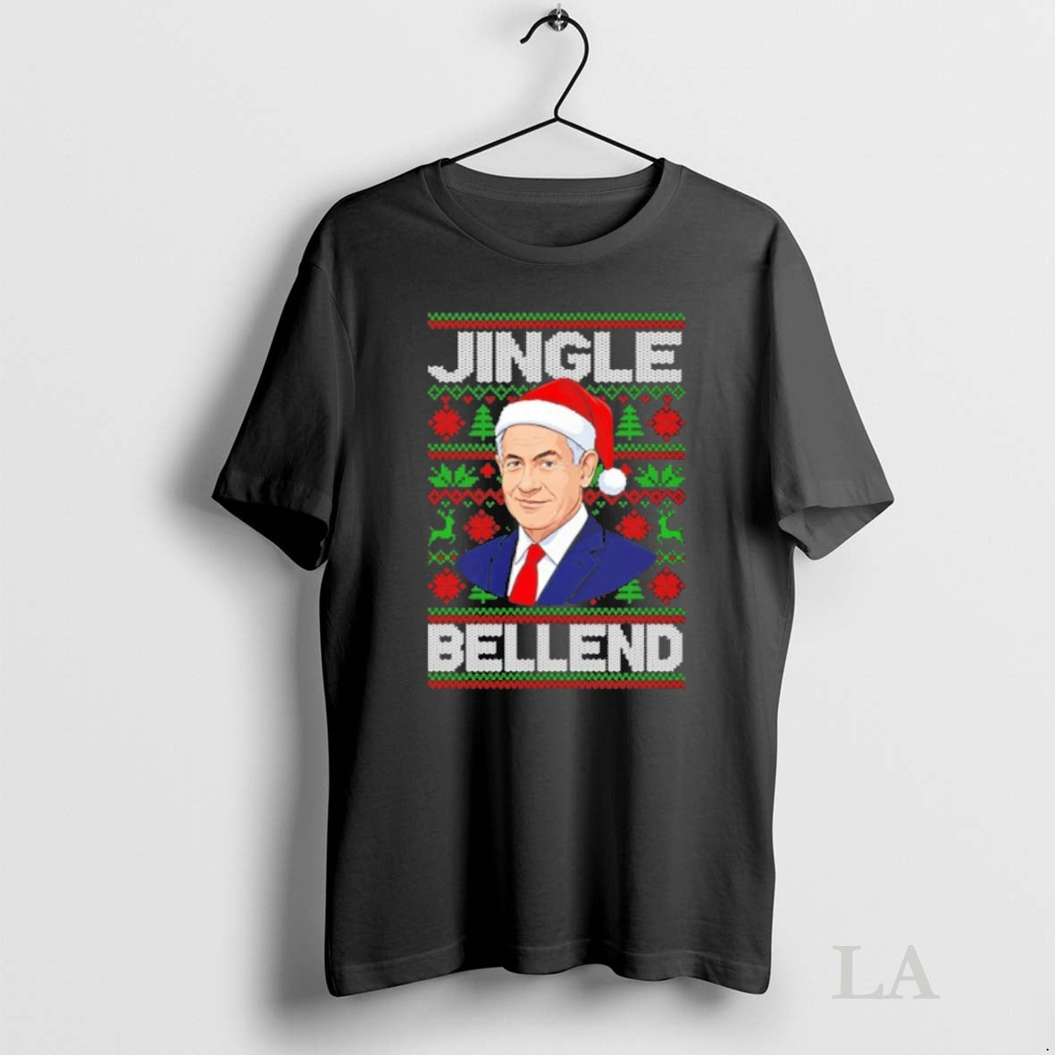 Original Benjamin Netanyahu Jingle Bell End Ugly Christmas Sweat Tee Sweater