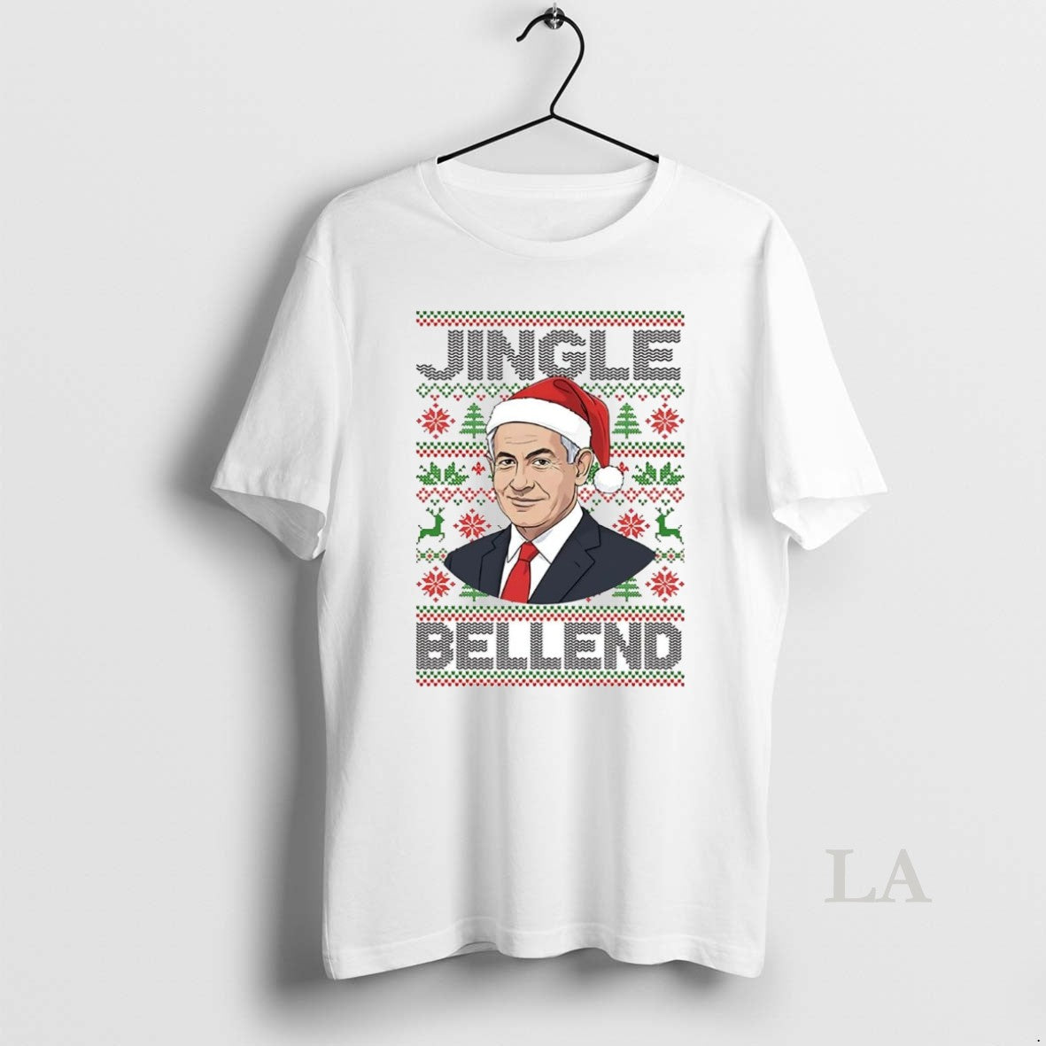 Original Benjamin Netanyahu Jingle Bell End Ugly Christmas