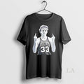 Original Boston Celtics Legend Larry Bird Middle Finger