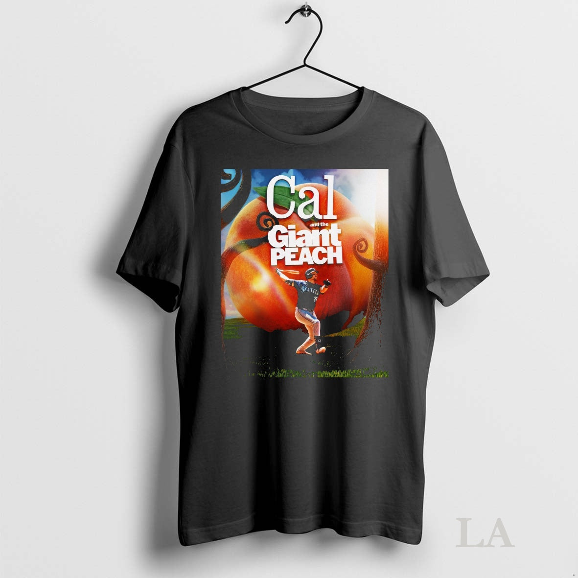 Original Cal Raleigh And The Giant Peach Seattle Mariners Mlb Tee Sweater