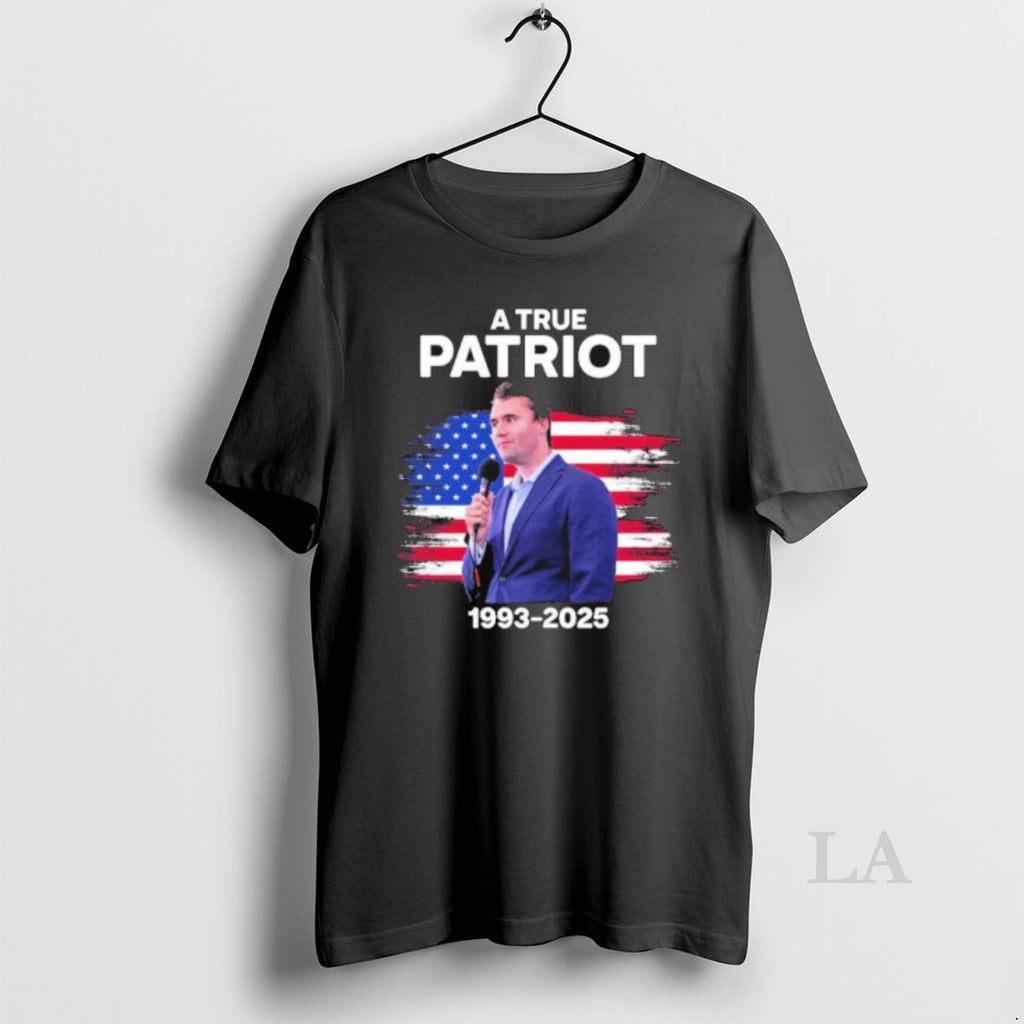 Original Charlie Kirk 1993 2025 A True Patriot America Flag