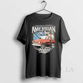 Original Chevrolet Truck American Metal Script And American Flag