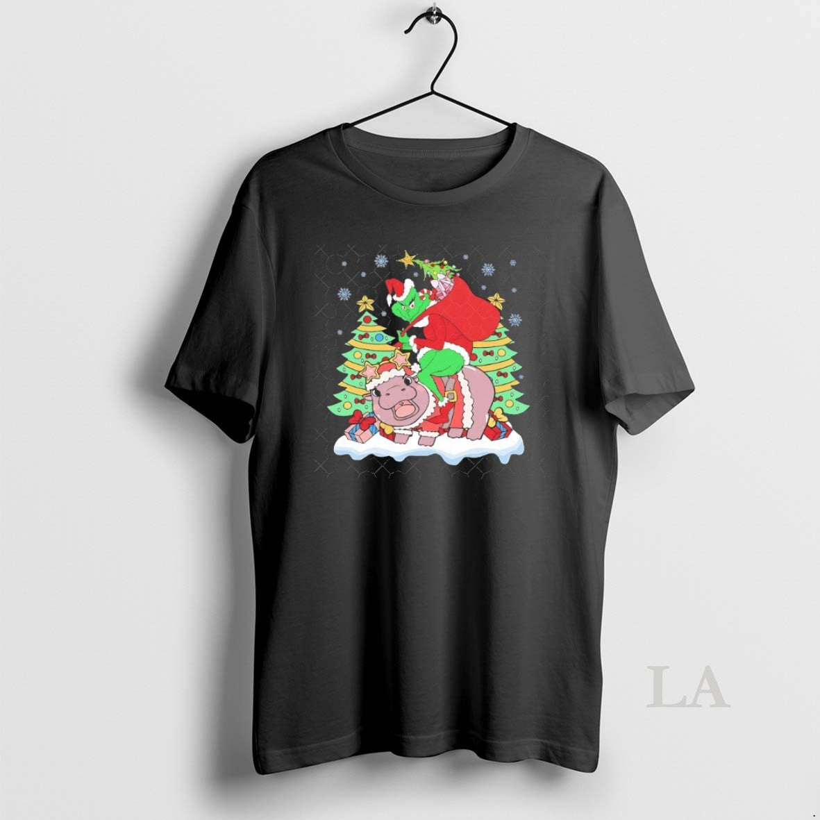 Original Christmas Grinch Riding Moo Deng