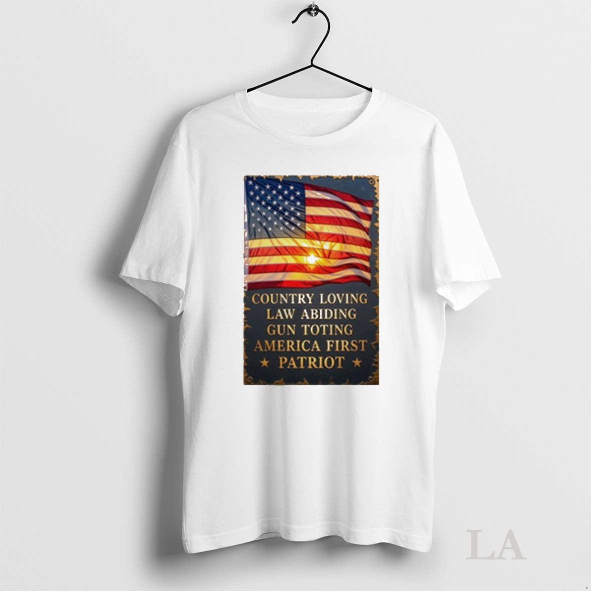 Original Country Loving Law Abiding Gun Toting America Tee Sweater