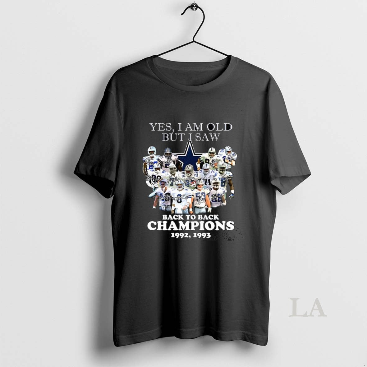 Original Dallas Cowboys Yes I Am Old But I Saw Back To Back Champions 1992