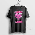 Original Detroit Lions Football X Pink Out Hearts