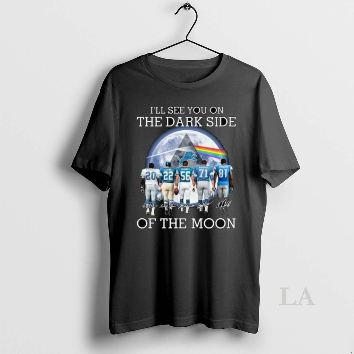 Original Detroit Lions Ill See You On The Dark Side Of The Moon Signatures 2025