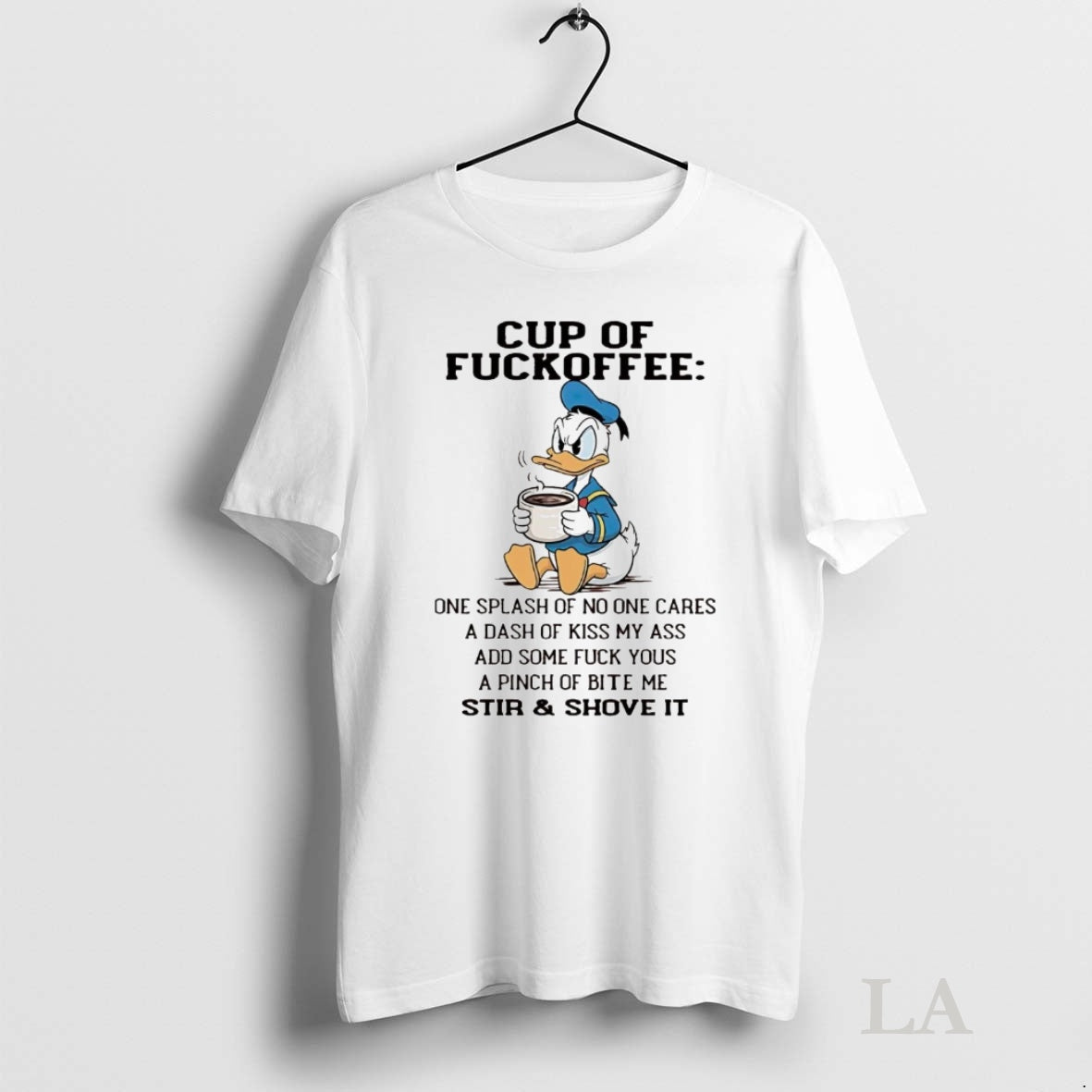 Original Donald Duck Cup Of Fuckoffee Stir And Shove It