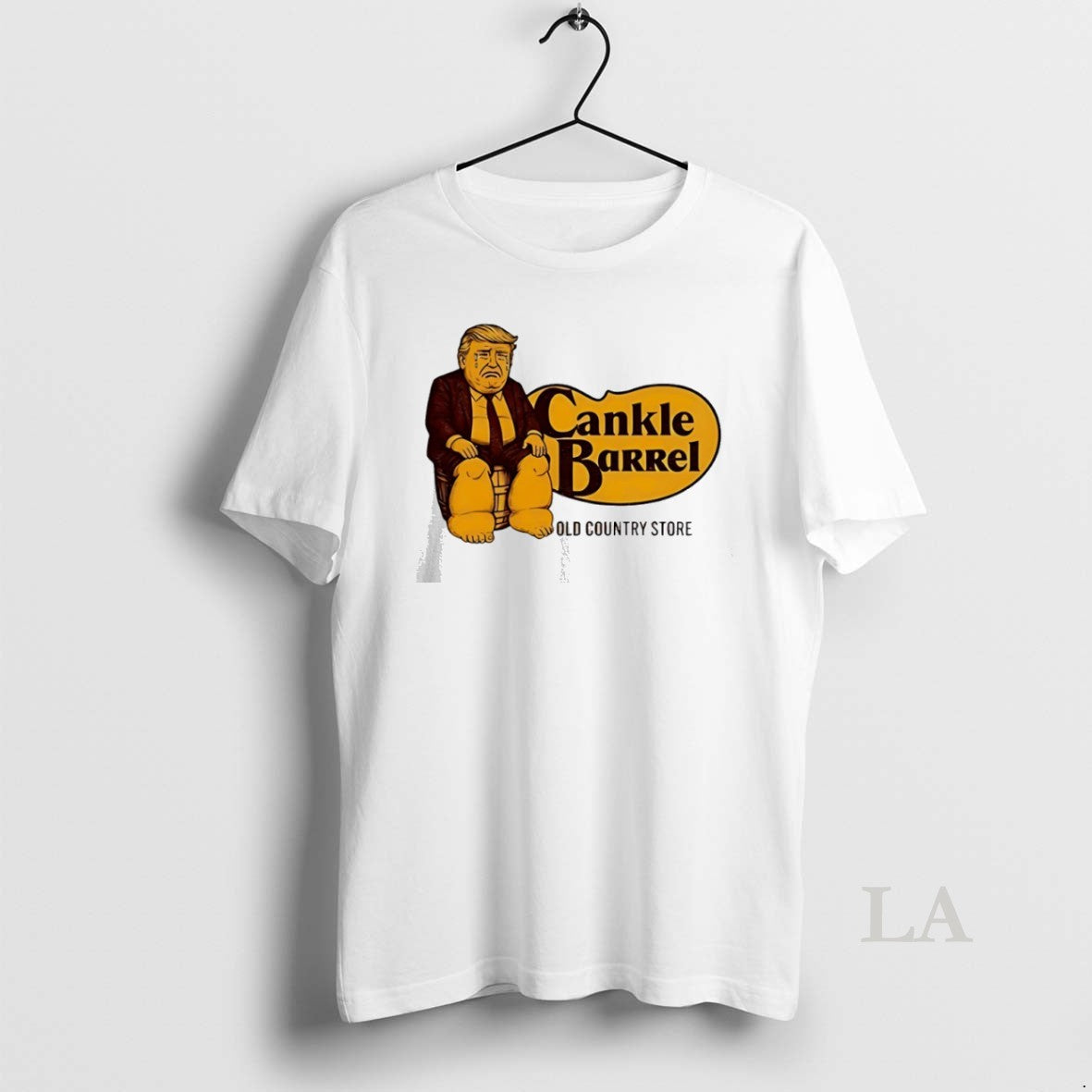 Original Donald Trump Cankle Barrel Old Country Store Cracker Barrel Parody Logo