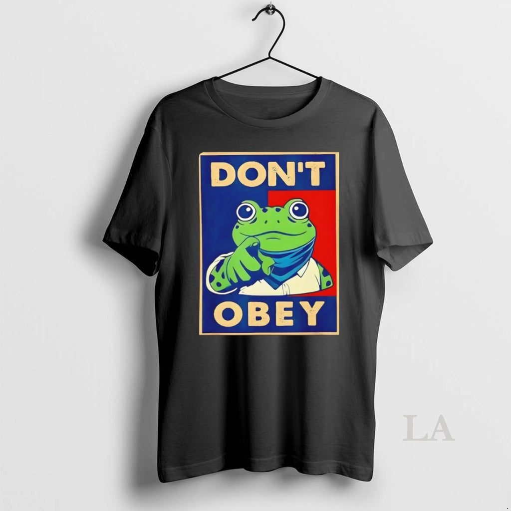 Original Dont Obey Portland Frog Anti Fascism Hope