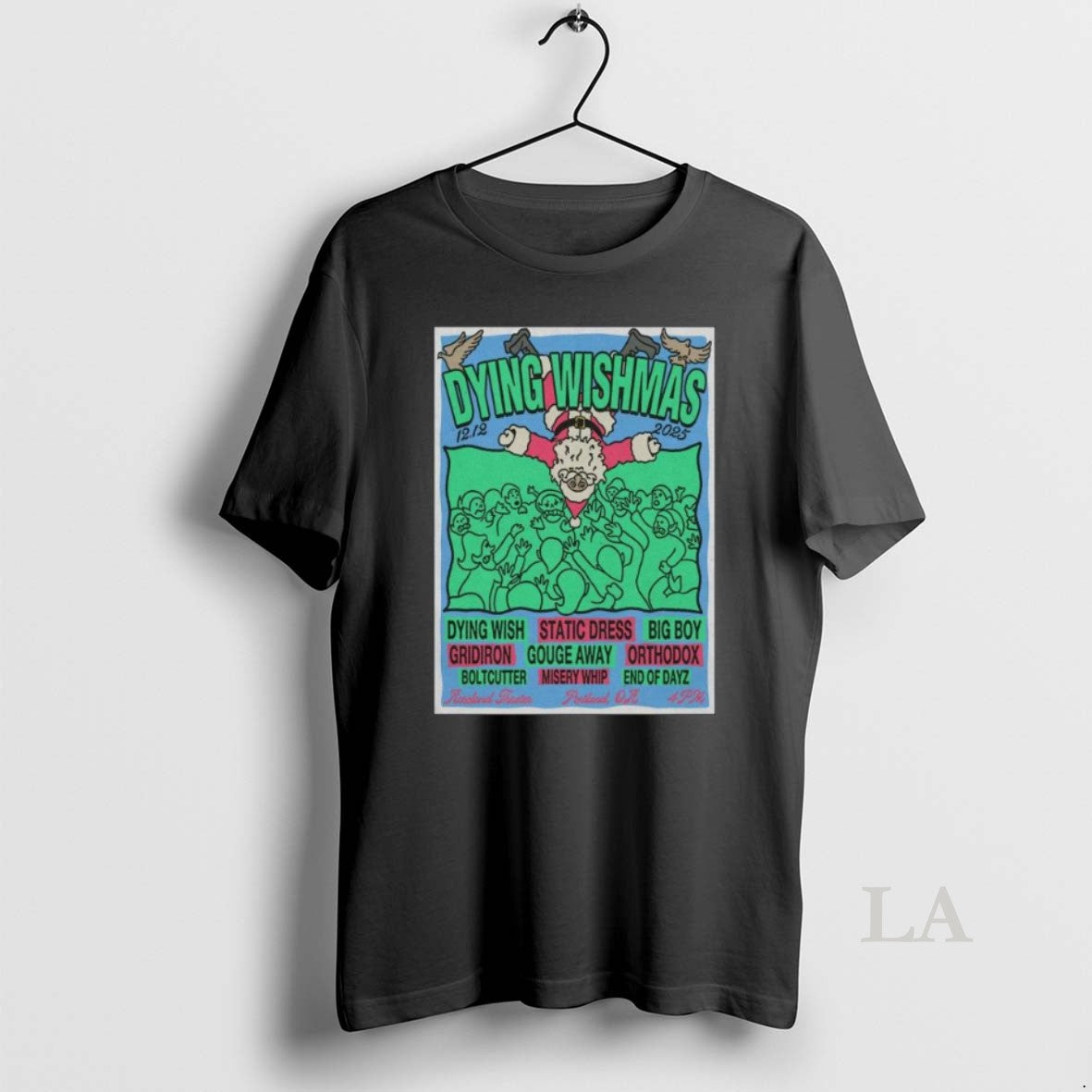 Original Dying Wishmas Roseland Theater Portland December 12 2025 Long Sleve