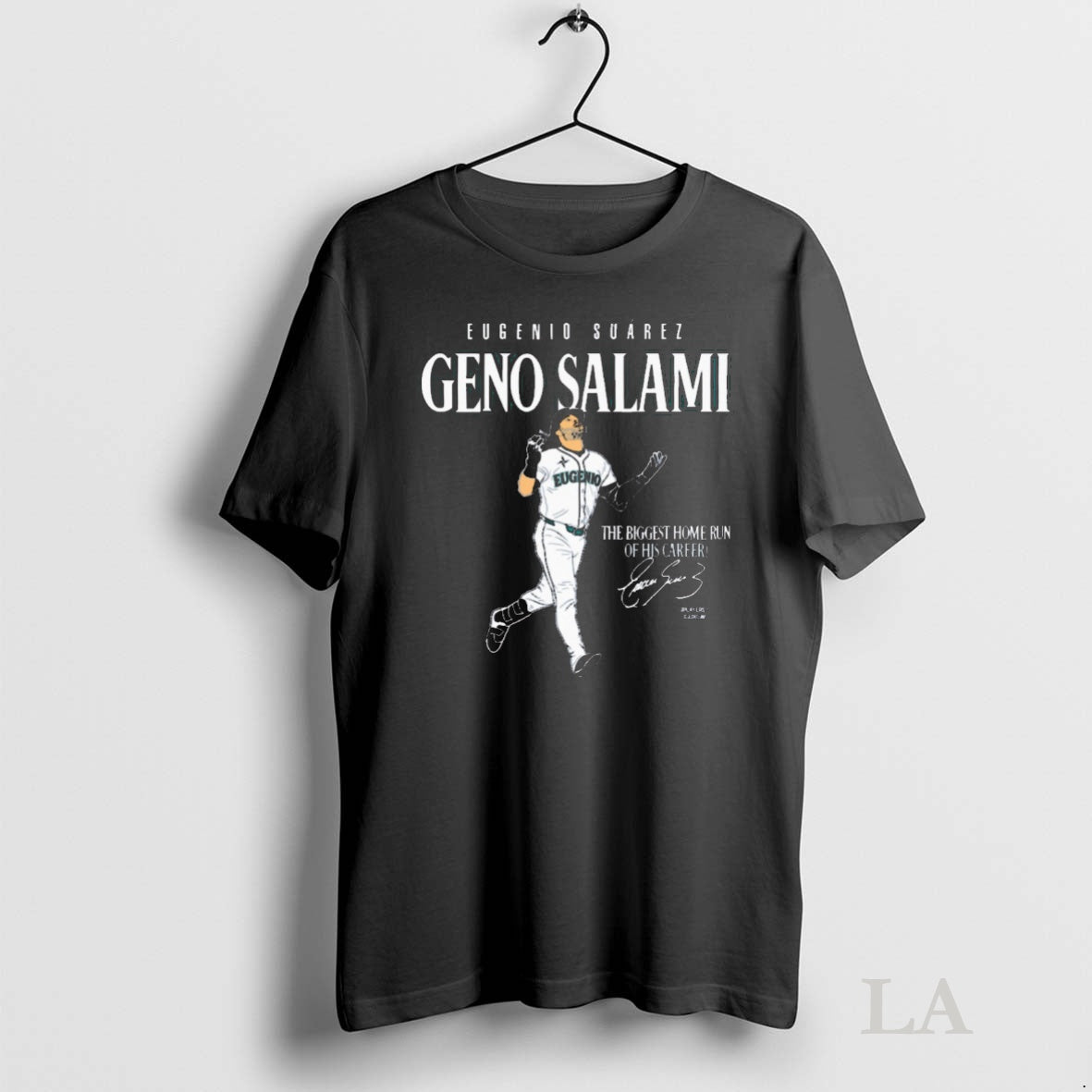 Original Eugenio Suarez Geno Salami The Biggest Home Run Of His Career Seattle Mariners Mlb