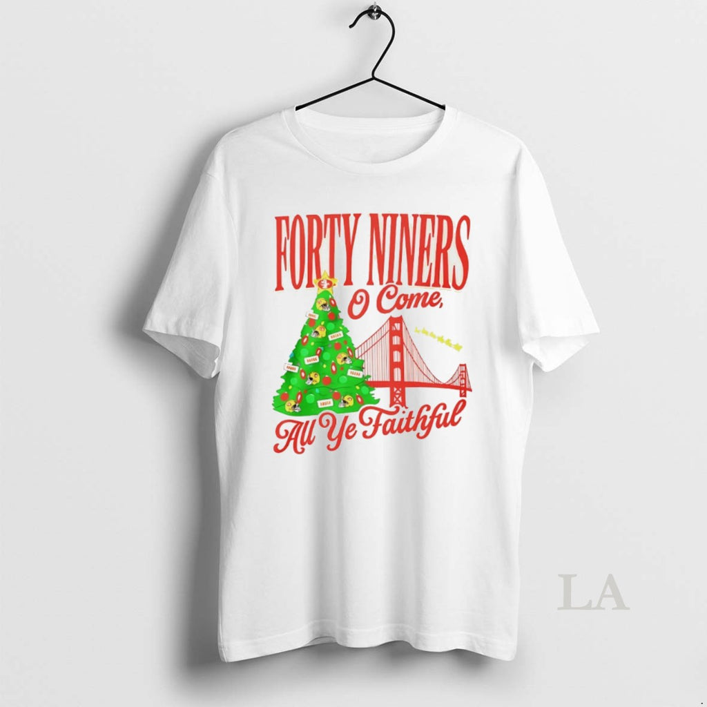 Original Forty Niners O Come All Ye Faithful Sf 49ers Christmas