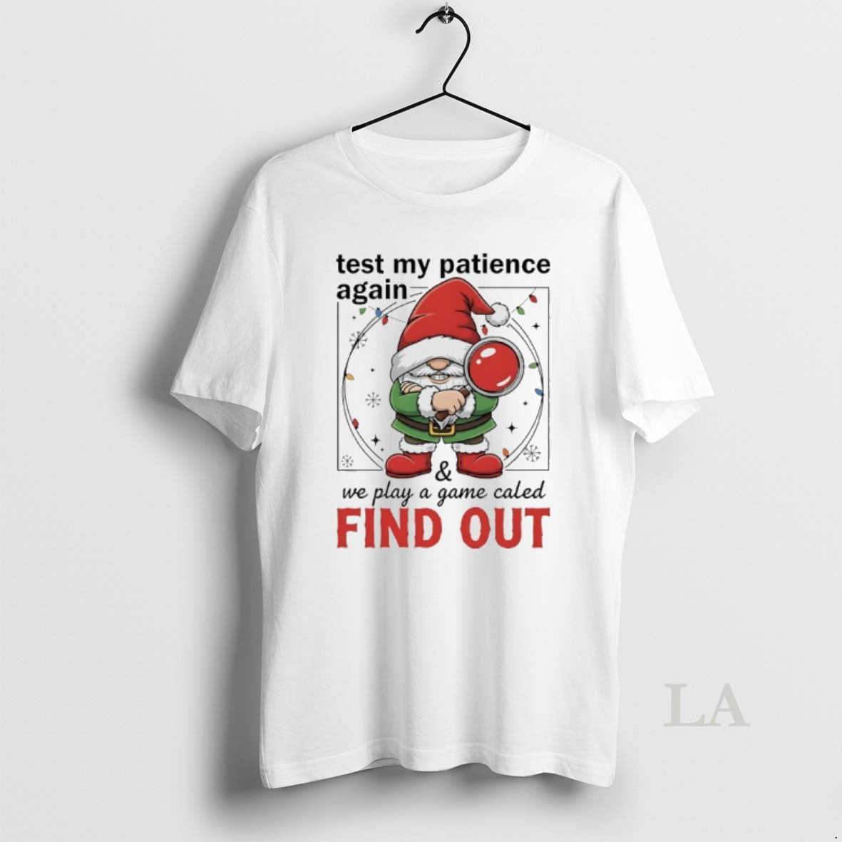 Original Gnome Christmas Test My Patience Again We Play A Game Caled Find Out