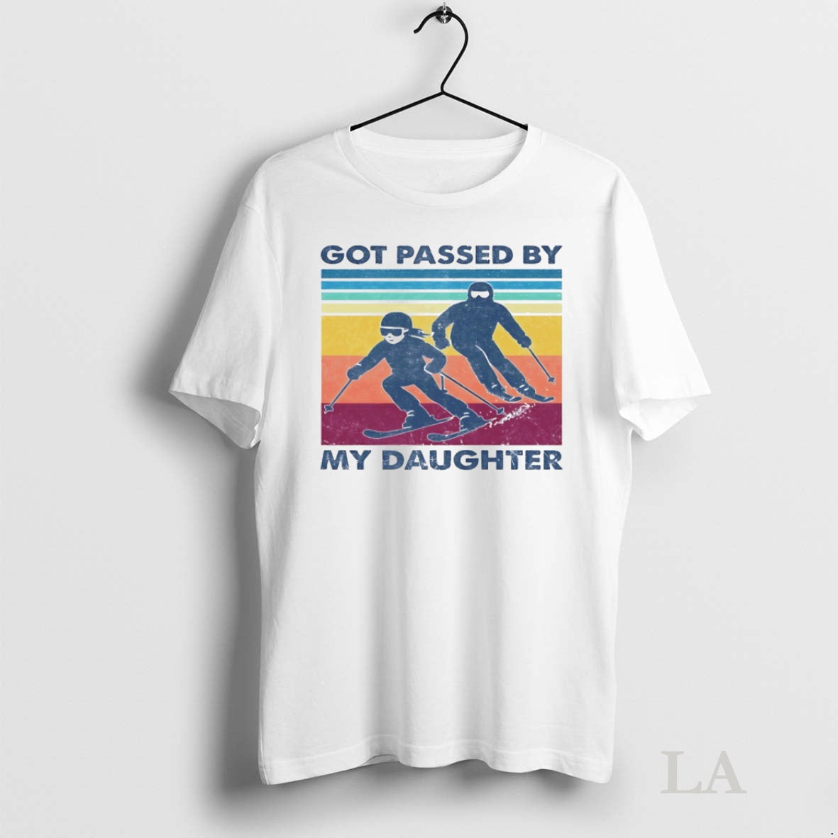 Original Got Passed By My Daughter Skiing Vintage Tee Sweater