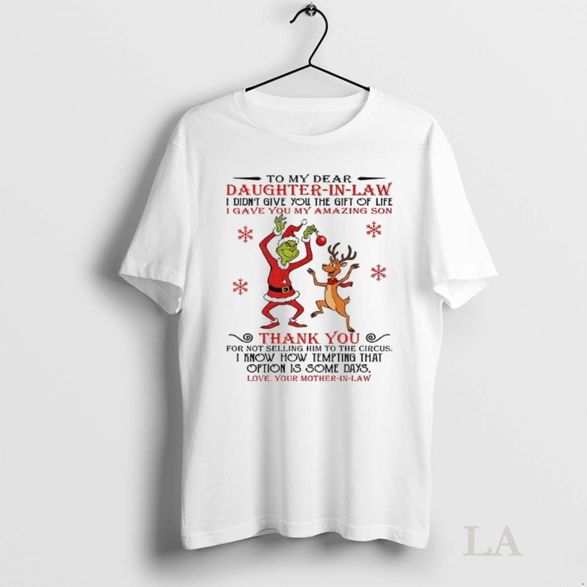 Original Grinch To My Dear Daughter In Law I Didnt Give You The Gift Of