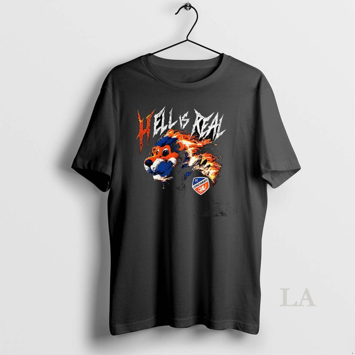 Original Hell Is Real Flame Mascot Retro