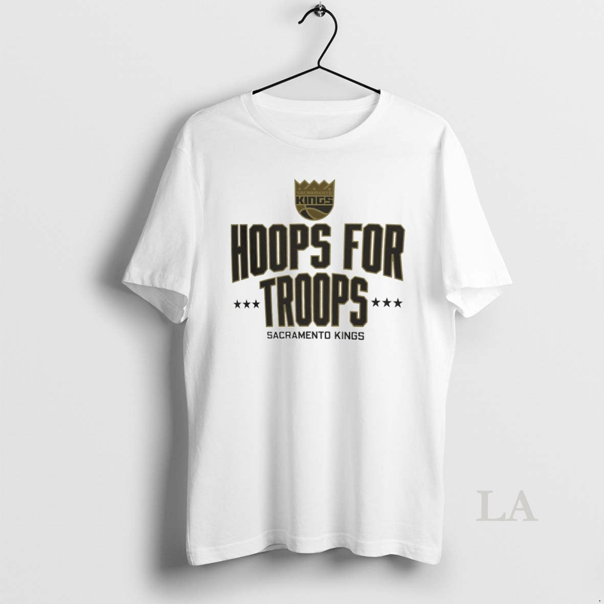 Original Hoops For Troops Sacramento Kings Basketball Circle