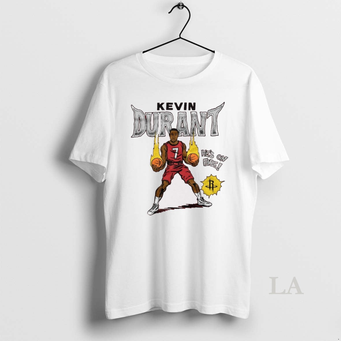 Original Houston Rockets Kevin Durant Homage Hes On Fire Comic Book 2025