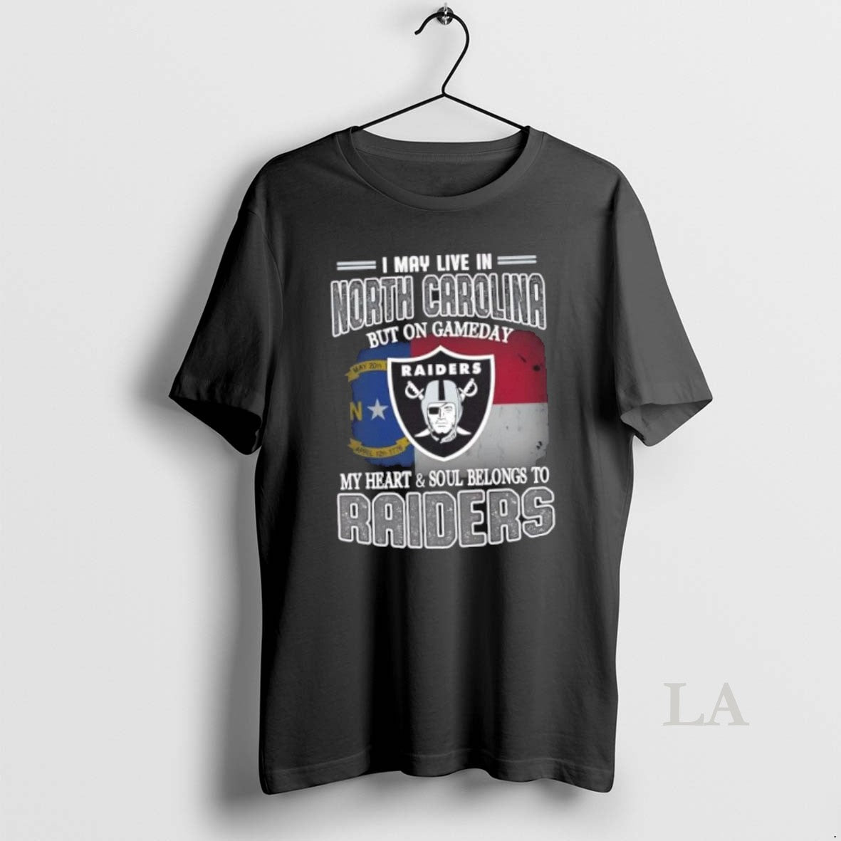 Original I May Live In North Carolina But On Gameday My Heart And Soul Belongs