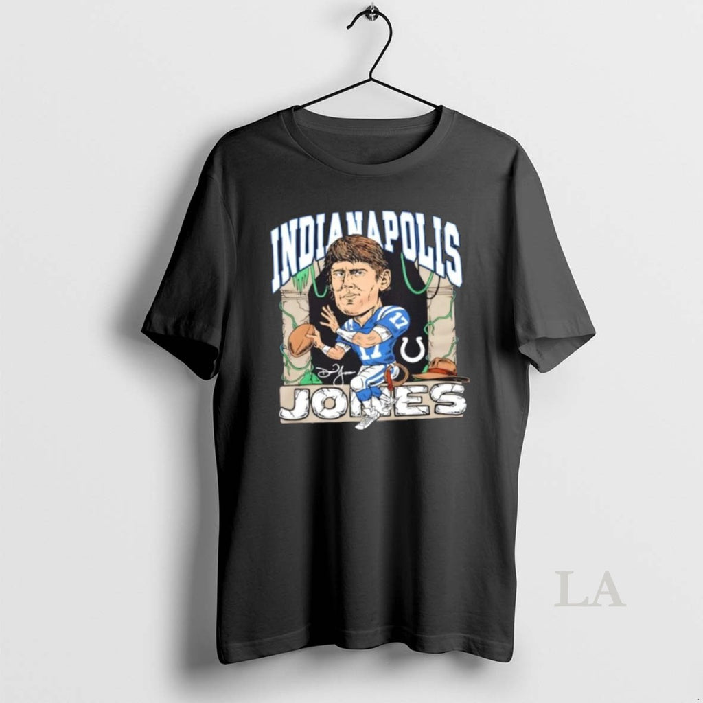 Original Indianapolis Colts Daniel Jones Caricature Signature